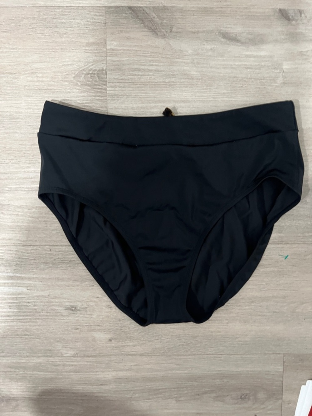 Dana Buchman Black High-Rise Bikini Brief Size Large